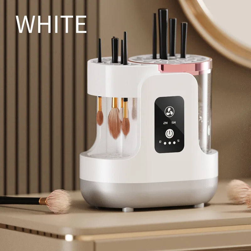 5 IN 1 Electric Makeup Brush Cleaner Machine With Makeup Brush Dryer Mulitfunctional Automatic Cosmetic Brushes Cleaner Tool