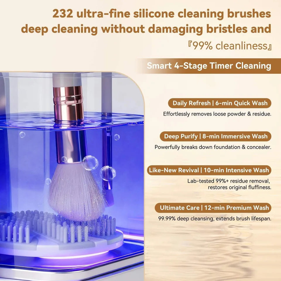 5 IN 1 Electric Makeup Brush Cleaner Machine With Makeup Brush Dryer Mulitfunctional Automatic Cosmetic Brushes Cleaner Tool