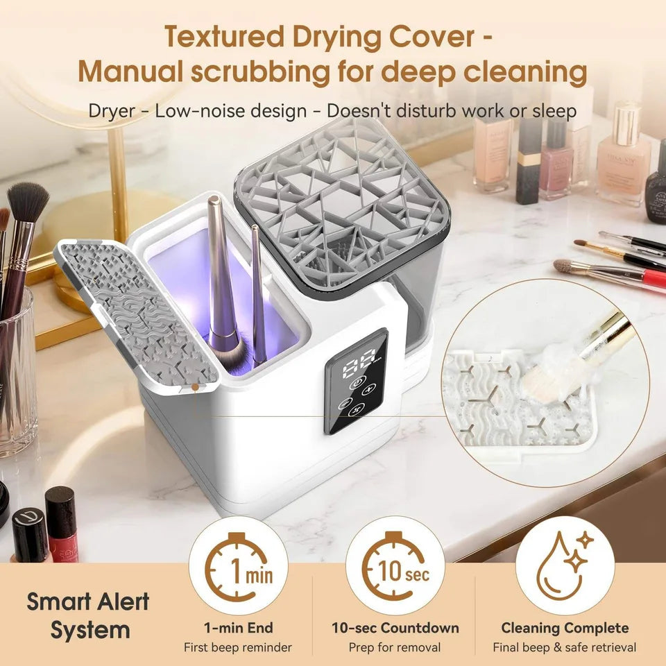 5 IN 1 Electric Makeup Brush Cleaner Machine With Makeup Brush Dryer Mulitfunctional Automatic Cosmetic Brushes Cleaner Tool