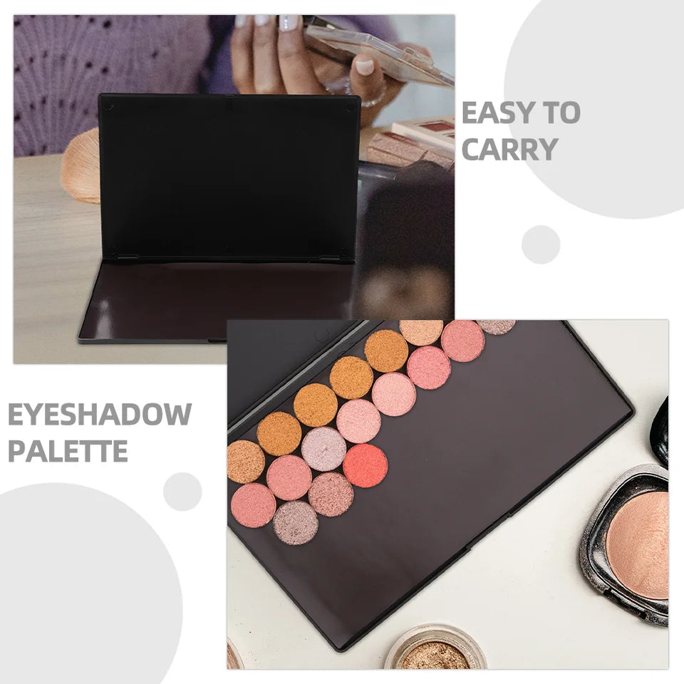 2 Pcs Large Magnetic Eyeshadow Palette Empty Makeup Tray ganizer For Travel Portable Refillable Palette Makeup Storage