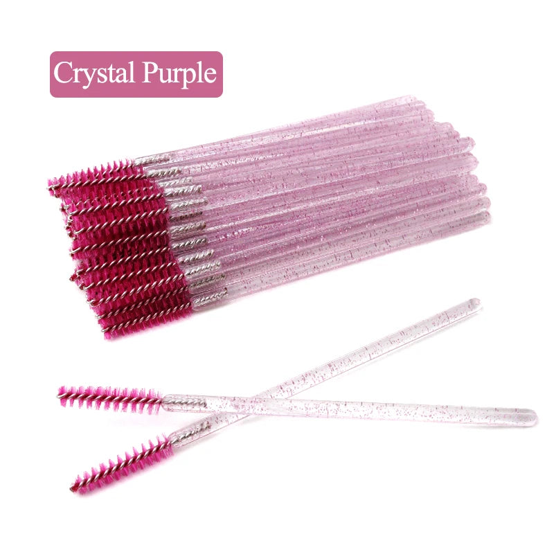 NATUHANA 50/100pcs Disposable Mascara Wands Eyelash Spoolies Brushes Micro Lash Extension Tool Makeup  Beauty Cosmetic Supply
