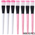 10PCS Facial Fan Mask Brushes Face Mask Applicator Tool Makeup Brushes For Esthetician Women DIY Facial Mask Cosmetic Tools