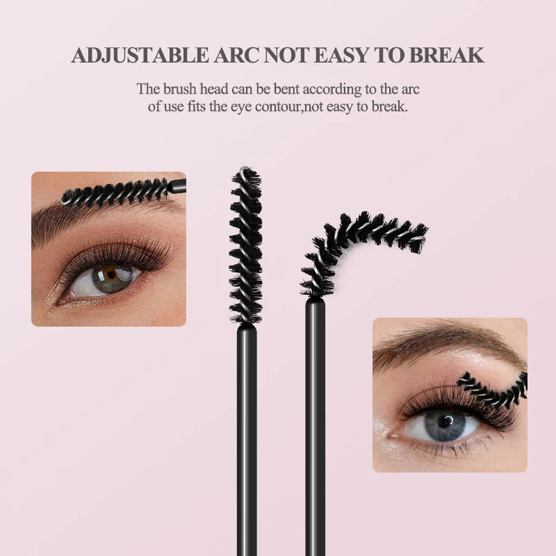 NATUHANA 50/100pcs Disposable Mascara Wands Eyelash Spoolies Brushes Micro Lash Extension Tool Makeup  Beauty Cosmetic Supply