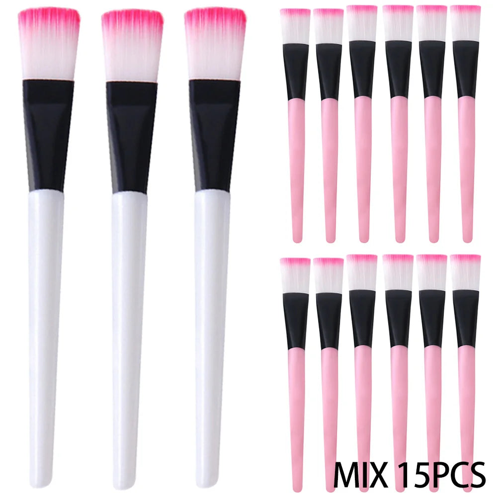 10PCS Facial Fan Mask Brushes Face Mask Applicator Tool Makeup Brushes For Esthetician Women DIY Facial Mask Cosmetic Tools