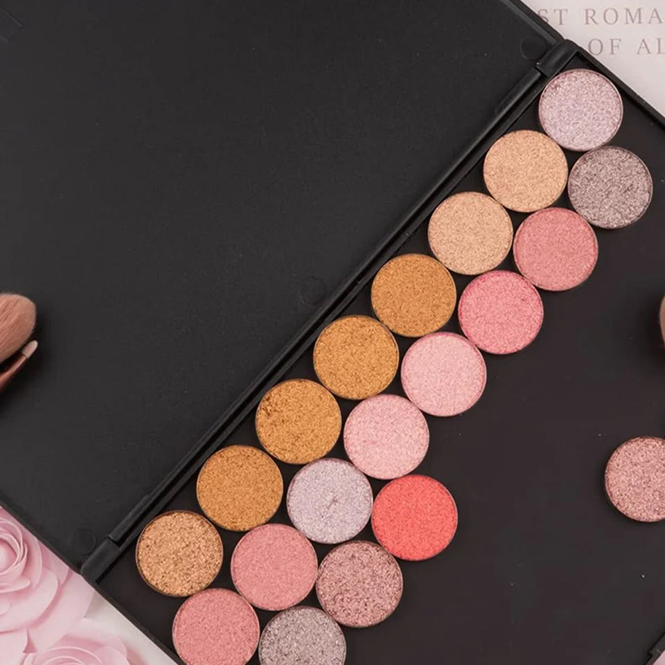 2 Pcs Large Magnetic Eyeshadow Palette Empty Makeup Tray ganizer For Travel Portable Refillable Palette Makeup Storage