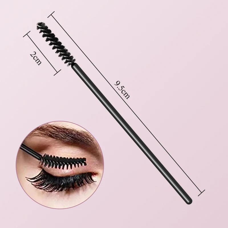 NATUHANA 50/100pcs Disposable Mascara Wands Eyelash Spoolies Brushes Micro Lash Extension Tool Makeup  Beauty Cosmetic Supply