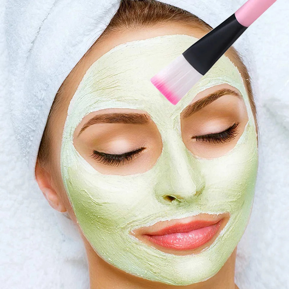 10PCS Facial Fan Mask Brushes Face Mask Applicator Tool Makeup Brushes For Esthetician Women DIY Facial Mask Cosmetic Tools